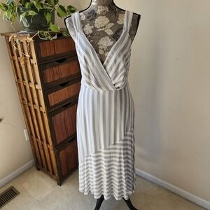 NWT alterd state striped deep V neck maxi dress M